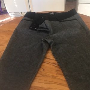 Grey boot cut express dress pants
